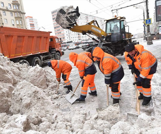 Уборка снега в Канаше и  Чувашской республике